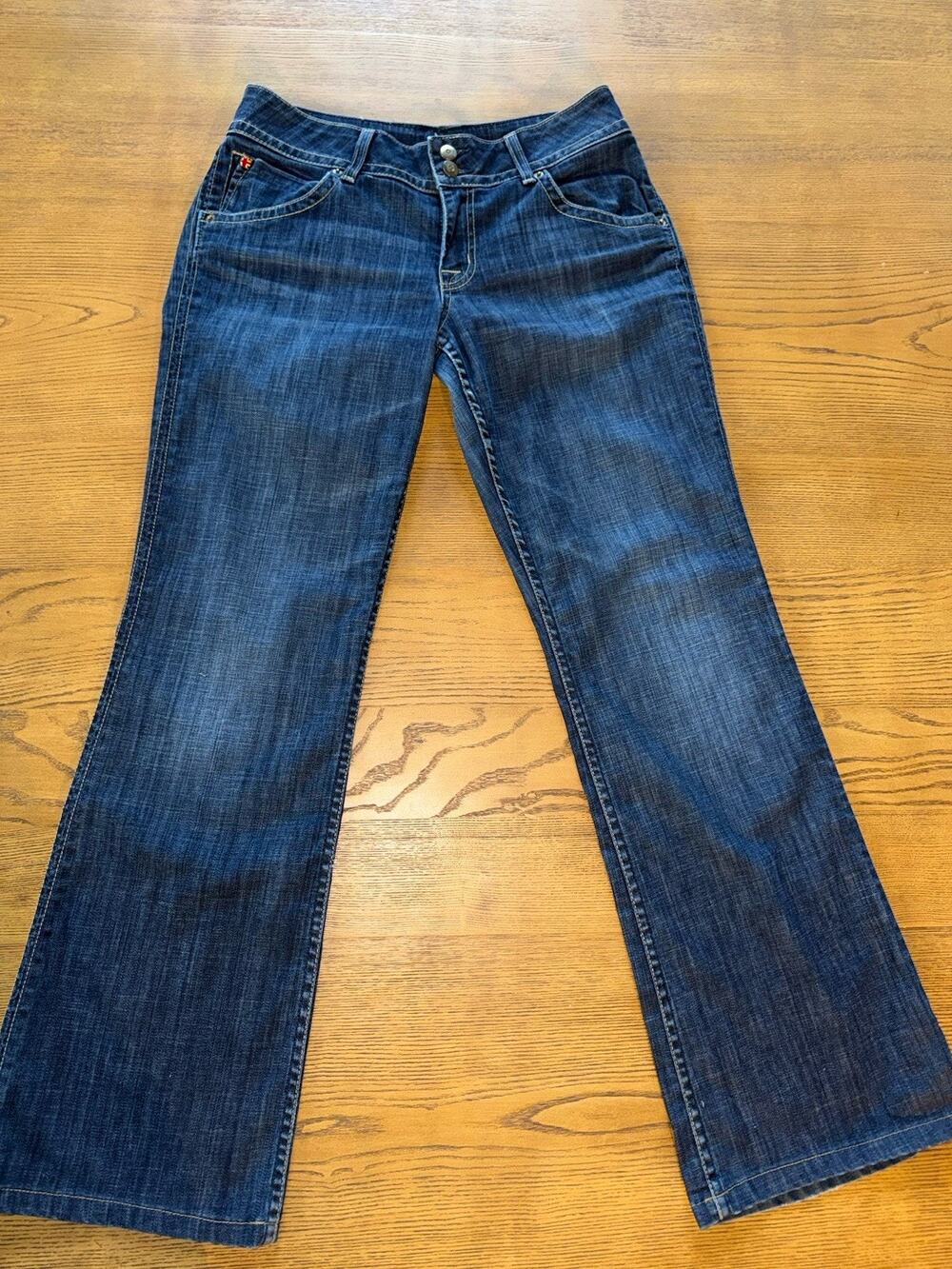 Hudson TRUE Y2K Bootcut 30x31 Jeans Killer Fade Dark Wash Made In USA Low Rise